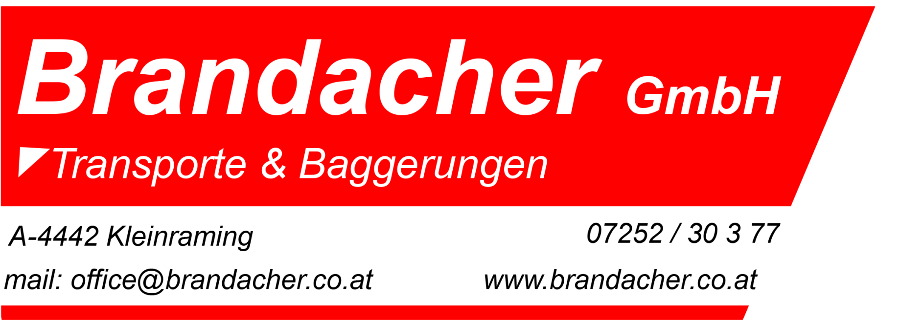 BRANDACHER TRANSPORT & BAGGERUNGEN